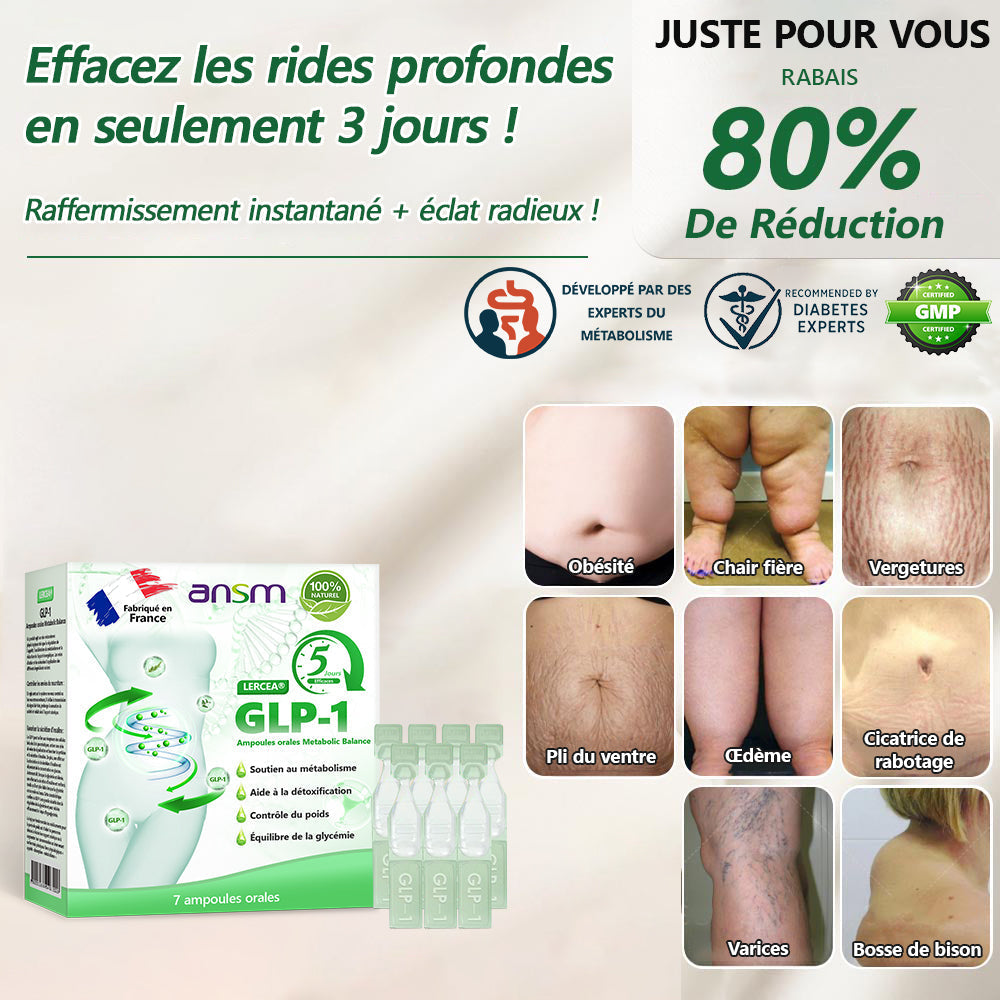 𝑩𝒐𝒖𝒕𝒊𝒒𝒖𝒆 𝑶𝒇𝒇𝒊𝒄𝒊𝒆𝒍𝒍𝒆🎗️🎗️|𝐋𝐄𝑹𝑪𝐄𝐀® Ampoules Orales Équilibre Métabolique GLP-1 Obésité, maladies cardiovasculaires, diabète, apnée du sommeil, troubles articulaires et autres affections